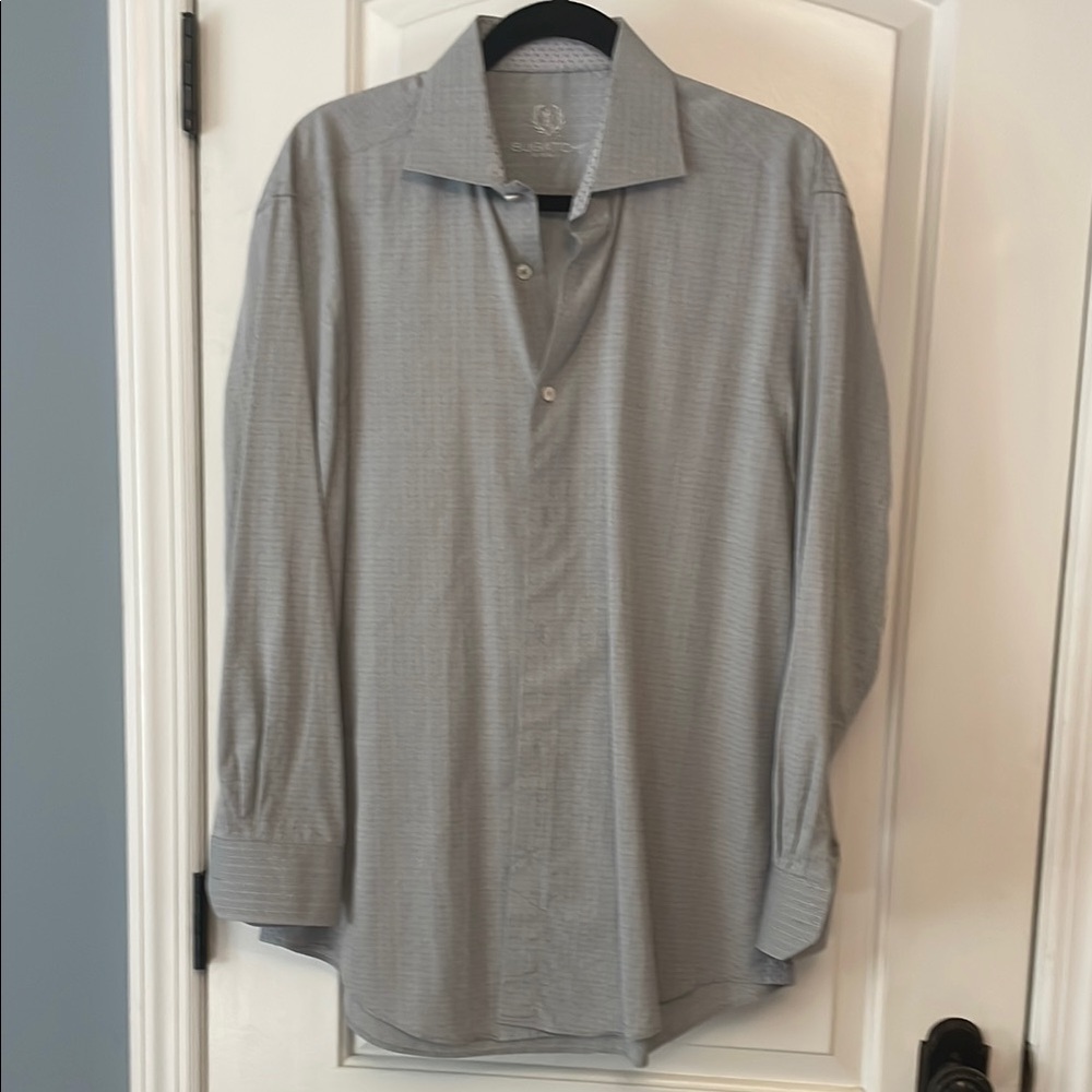 Men's Gray Dress Shirt